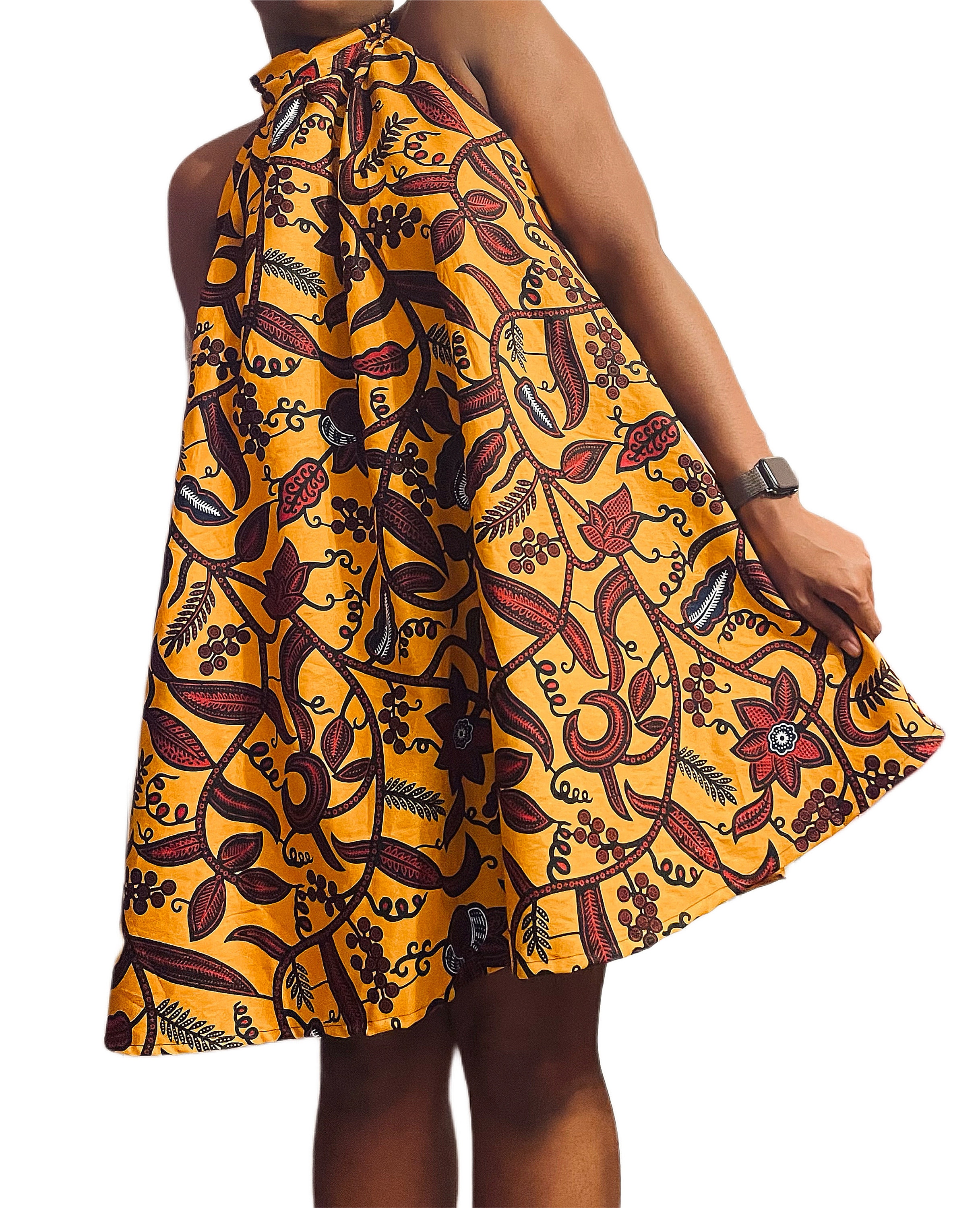 African Print Halter Neck Summer Dress African Print Halter Neck Summer Dress