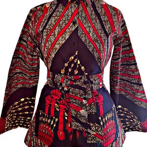 Slightly Oversized African print T-shirt dress, Handmade African Print shirt, Ankara Top, African Print blouse, woman’s gift,