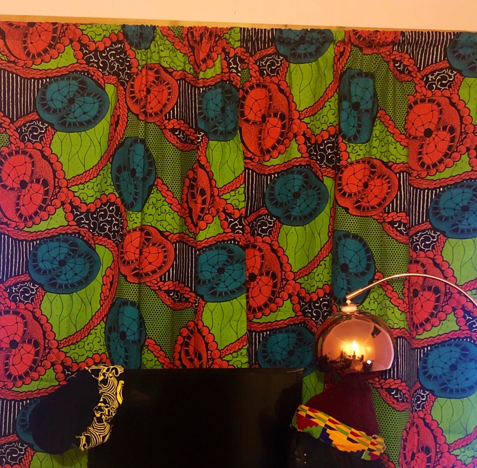 2PCS African Print Window Curtain Drapes Backdrop Home Etsy