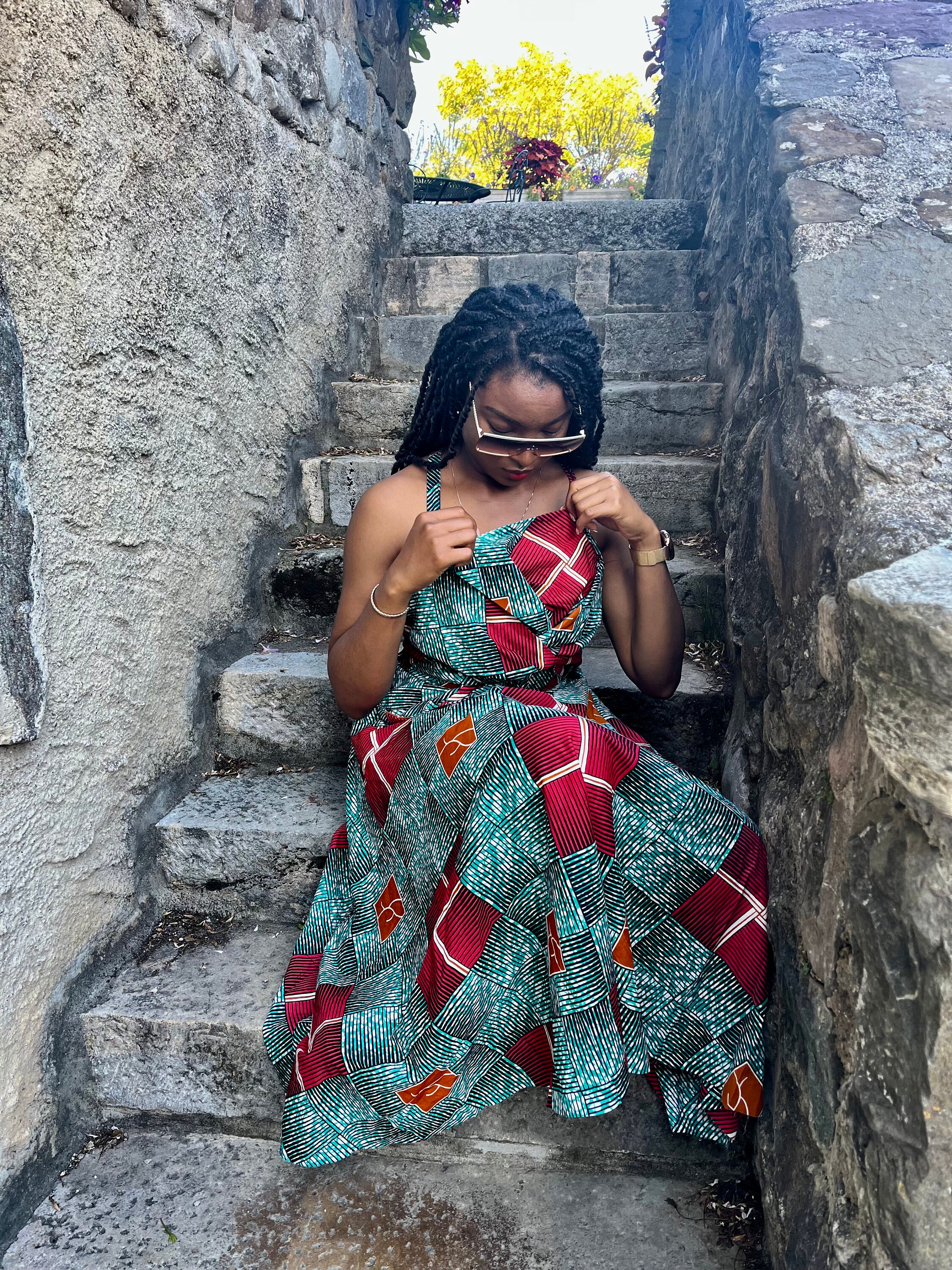 navy blue dress for baby girl Sundays are meant for relaxation. What are you wearing outside for that  hangout today? Ankara backless short gown Size 8 to 16 8,500 Abuja  Nationwide delivery 0814 832 0913