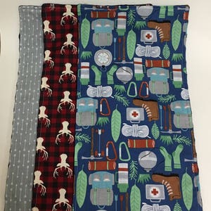 Adventure burp cloths