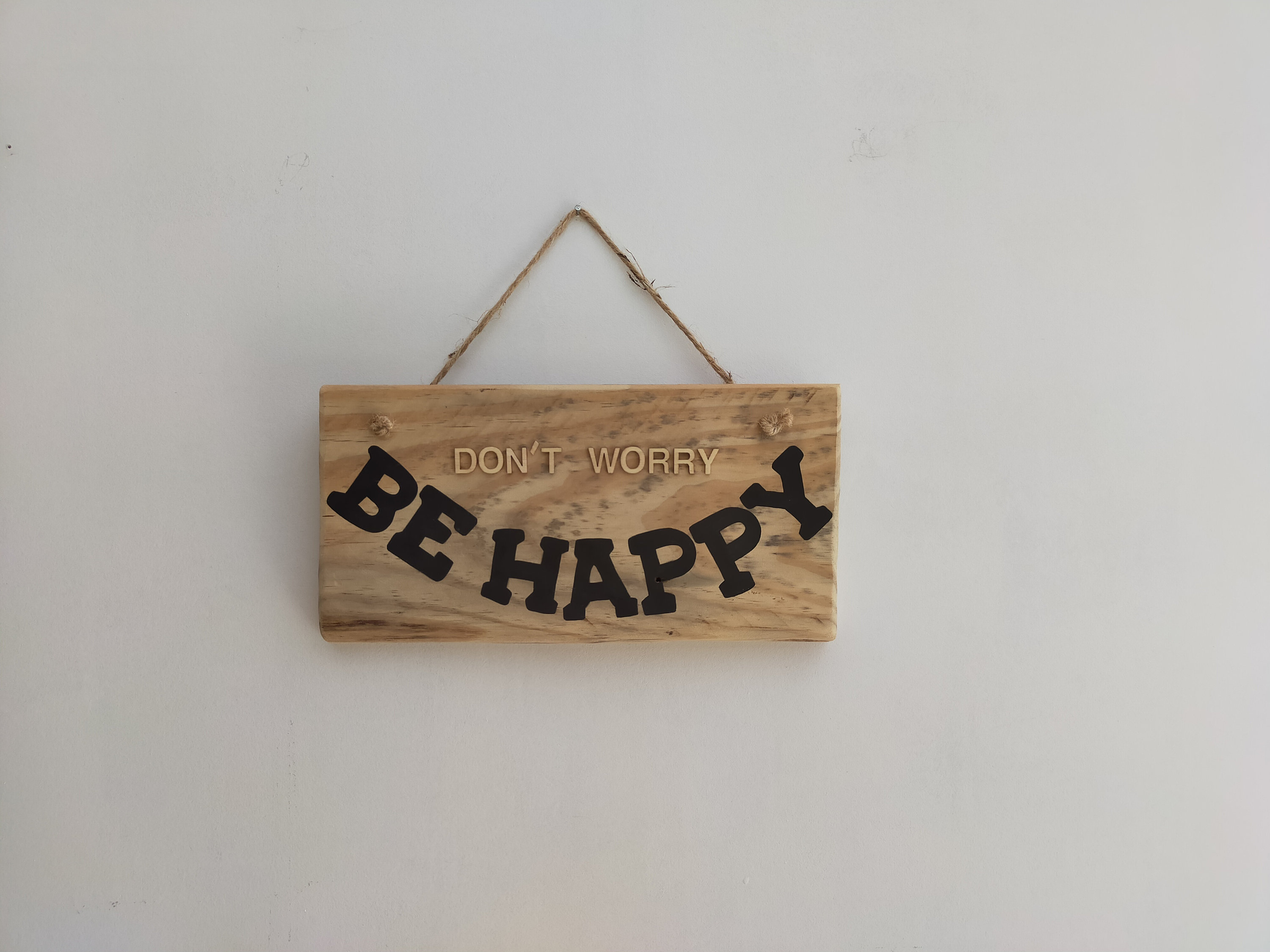 Panneau Bois Don't Worry Be Happy