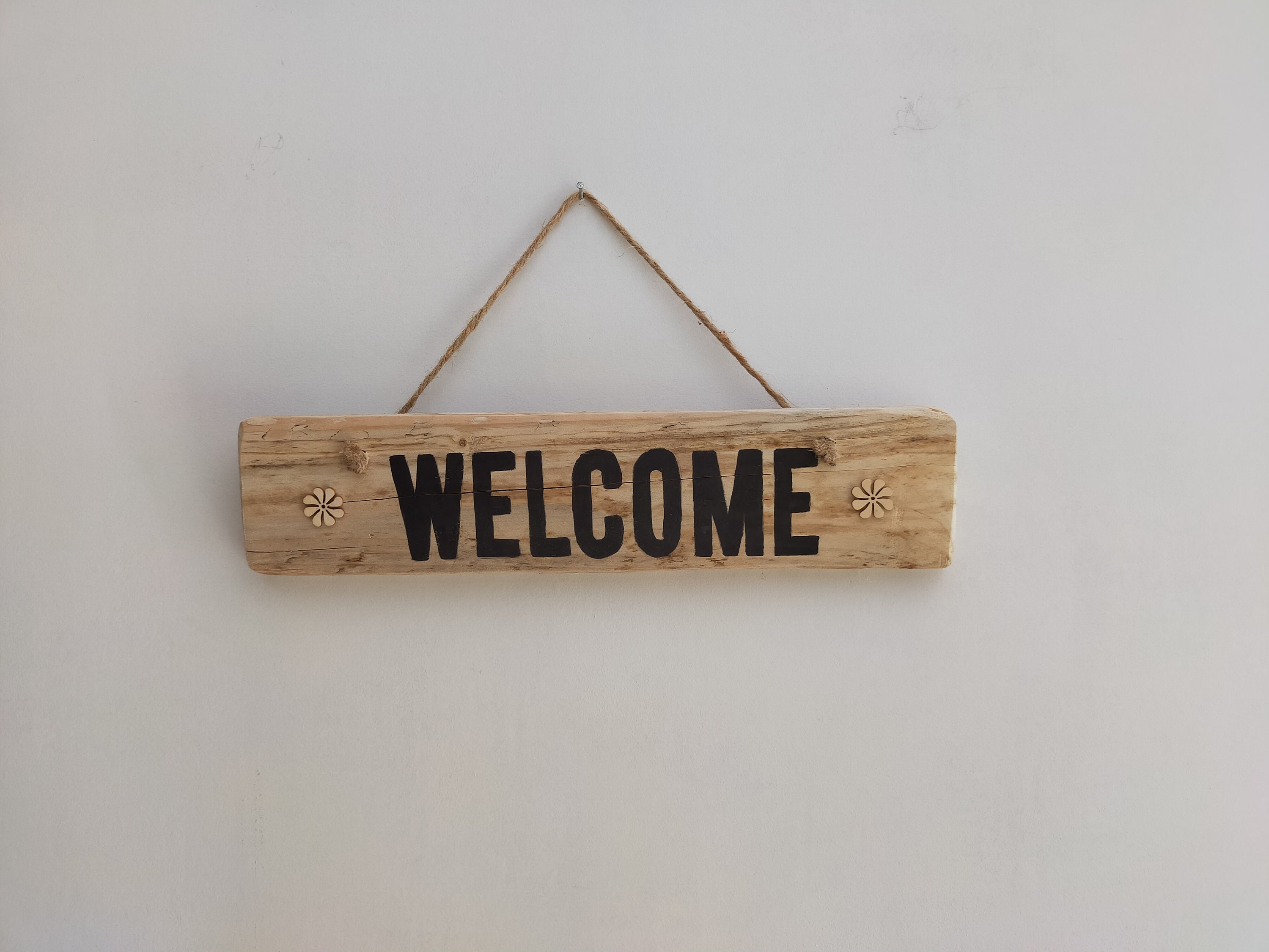 Panneau Bois Welcome | 2