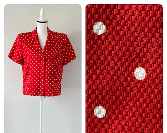1980s Short Sleeve Cropped Cotton Blaze