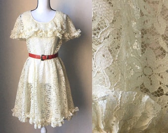 sheer lace and mesh overlay dress