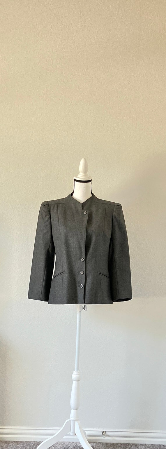 1980s Gray Tailored Blazer, Vintage Versatile Jac… - image 2