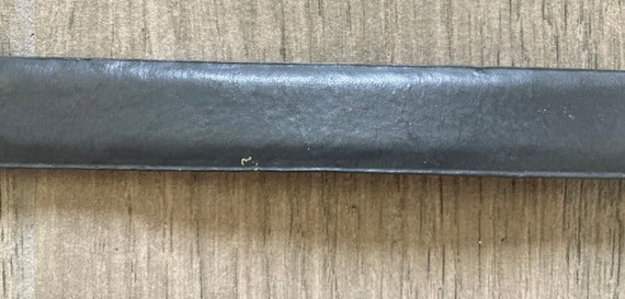1990s Dark Gray Belt, Vintage Slim Leather Belt - image 7