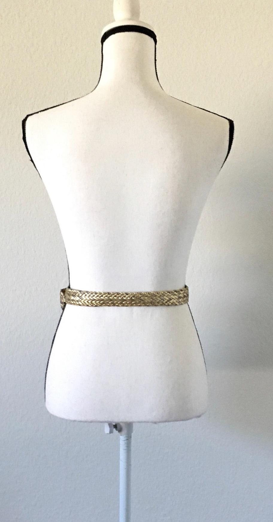 1970s 1980s Metallic Braided Belt - Etsy