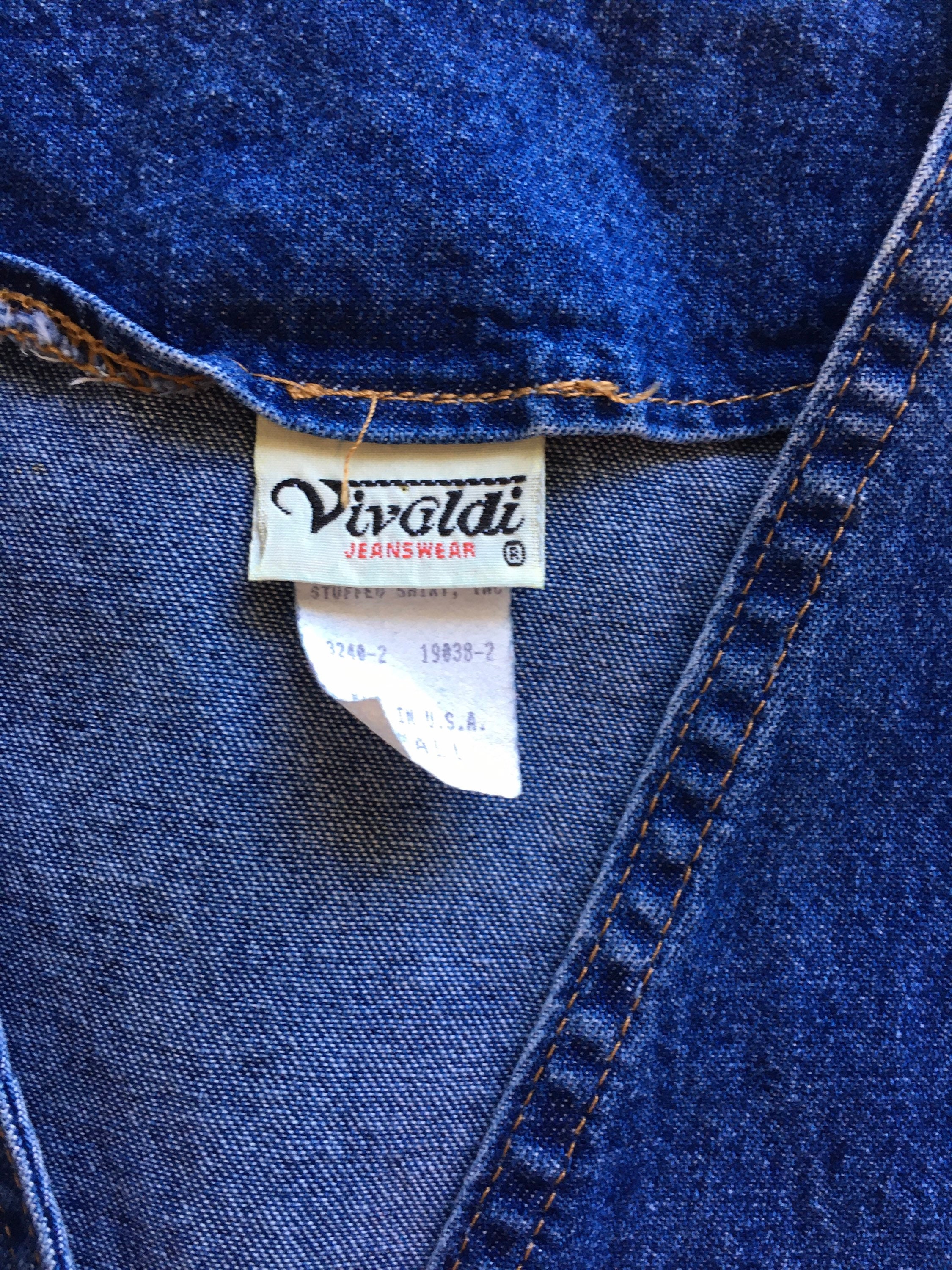 Vintage Vivaldi Jeanswear1980s Stonewash Denim VestVintage | Etsy