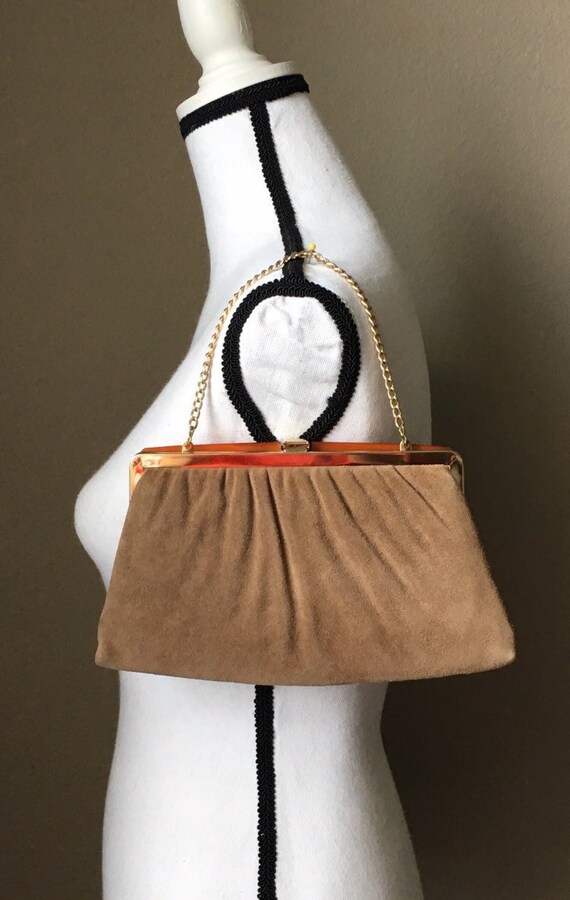 vintage 60s suede chain Gem