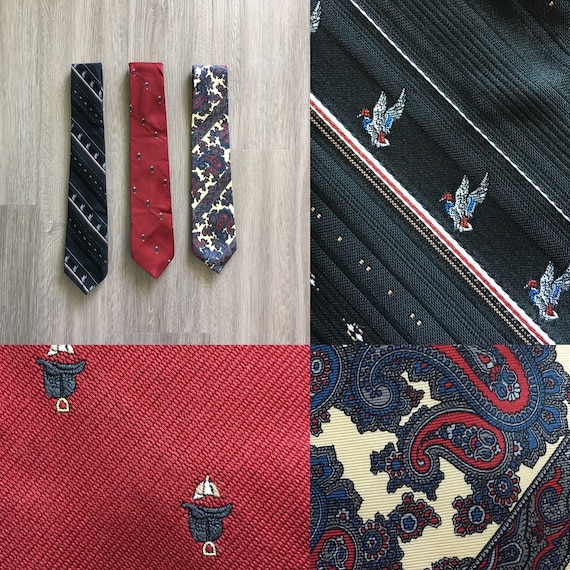 Vintage Tie Bundle, Lot of Preppy Neckties - image 1