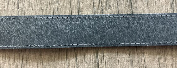 1980s Gray Faux Leather Belt, Vintage Vegan Leath… - image 6