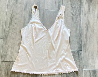 1980s Wide Strap Camisole, Vintage Nude Cami - Etsy