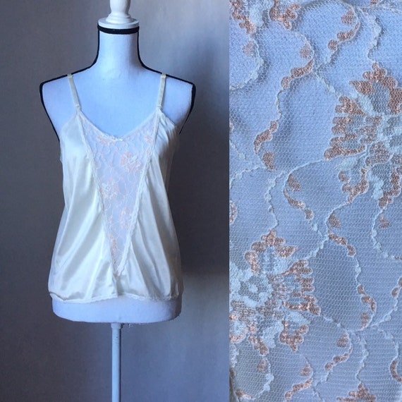 Vintage Radcliffe Lingerie,1960s Ivory Camisole,19