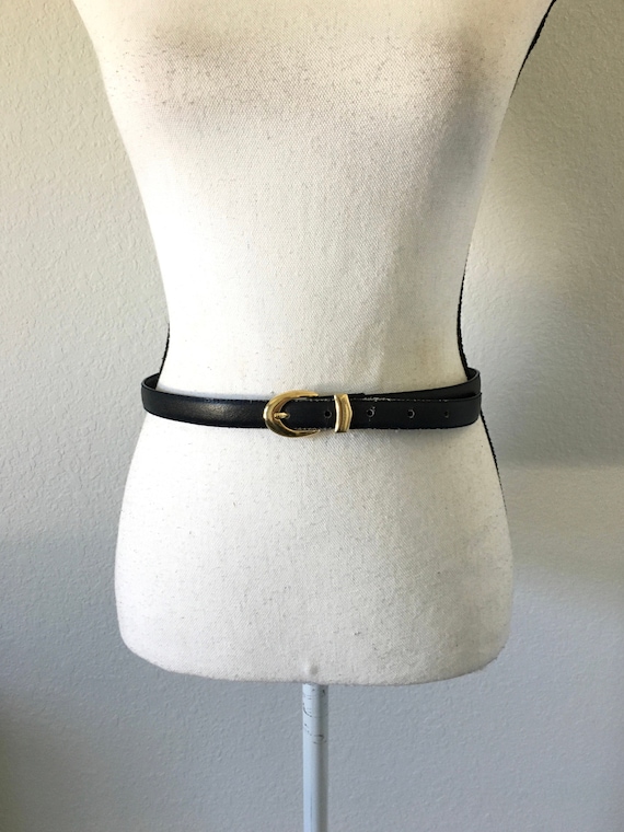 1980s Navy Leather Belt, Vintage Dark Blue Skinny Belt - Etsy