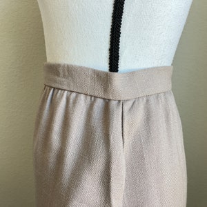 1980s A Line Khaki Skirt, Vintage Midi Skirt image 5