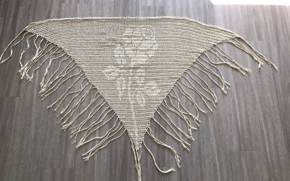 1970s Gold Shawl, 1980s Metallic Wrap - image 6