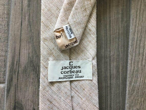 1970s Ivory Tweed Tie - image 8