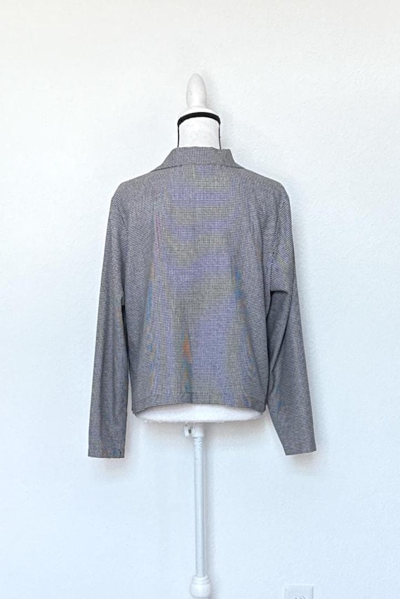 1990s Houndstooth Shacket - image 5