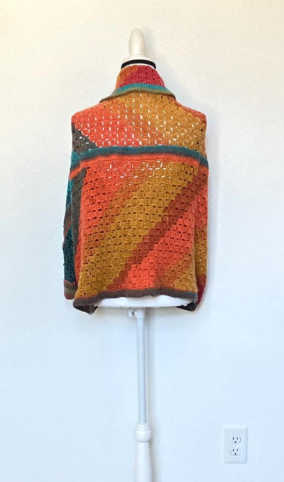 70s Shawl Knit with Tie
