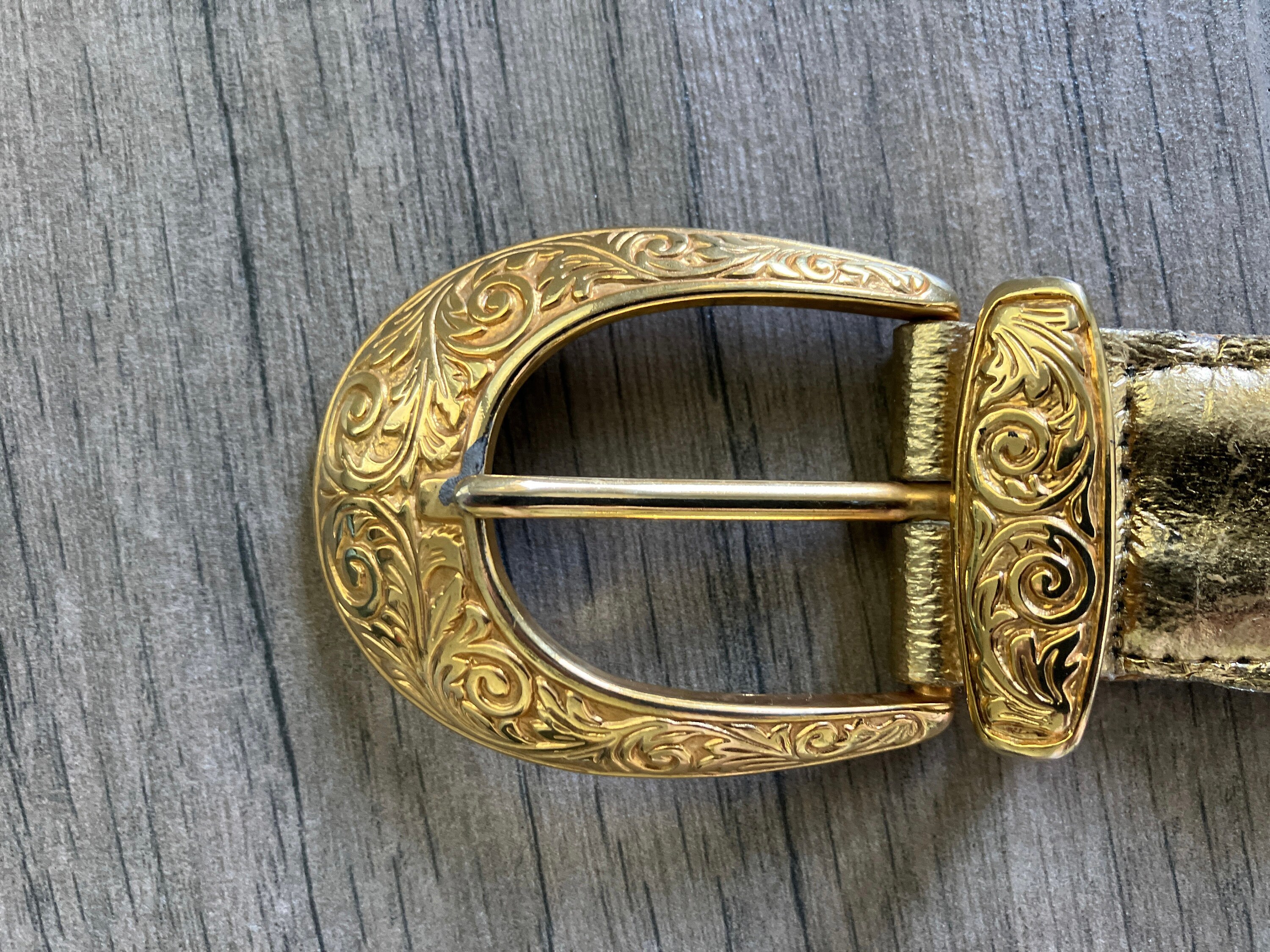 1980s Metallic Braided Belt, Vintage Mixed Metal Woven Belt  display picture 2