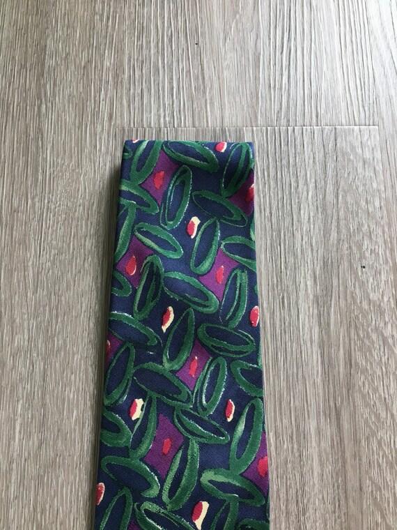 1980s Brightly Colored Abstract Tie - image 6