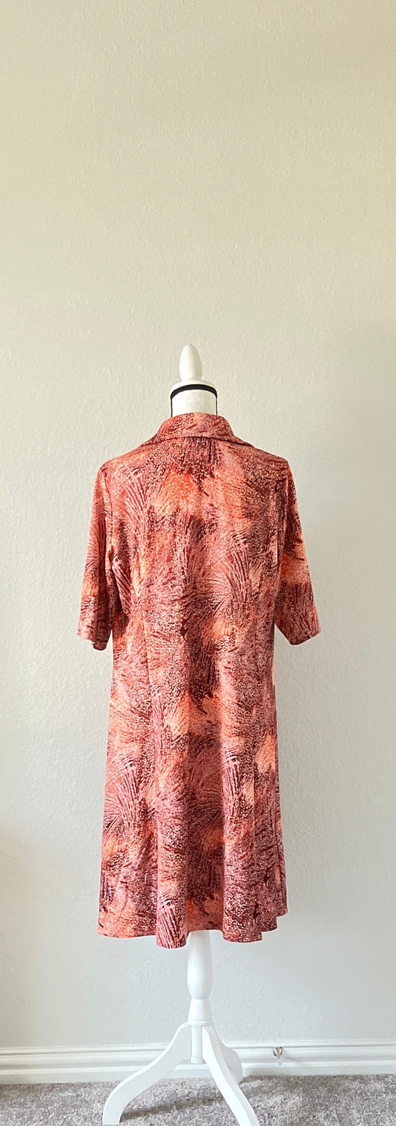 1970s Hand Made Shirt Dress, Vintage Hand Sewn Ea… - image 5