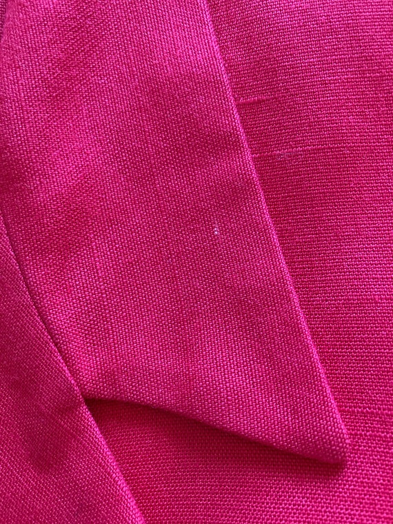Hot Pink silk vintage metallic blazer >>> m/L