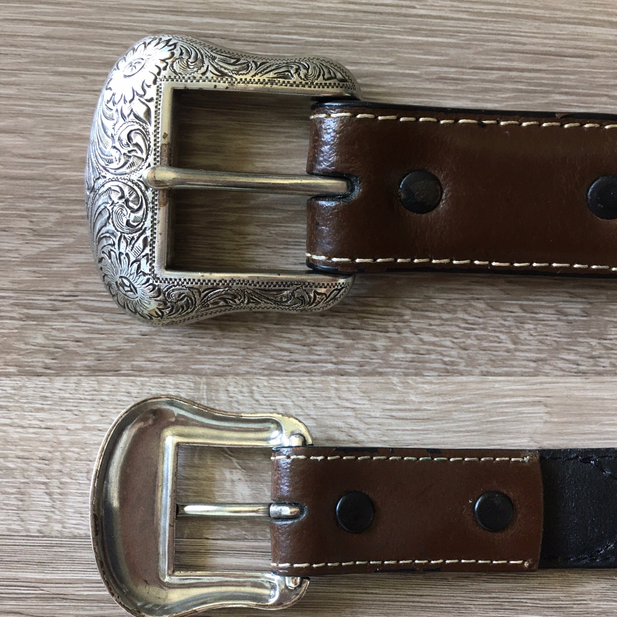 Vintage Nocona Belt Co, 1990s Western Style Leather Belt - Etsy