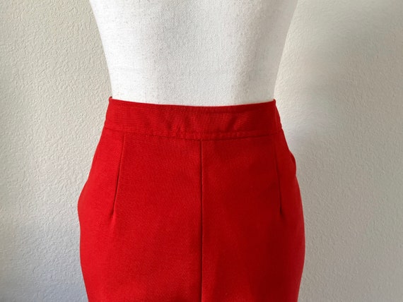 1990s High Waisted Trousers, Vintage Flat Front H… - image 7