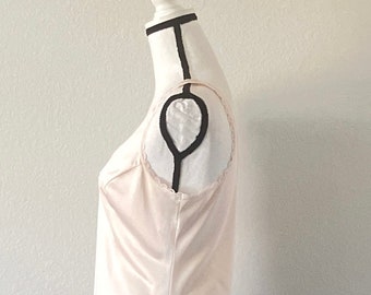 1980s Wide Strap Camisole, Vintage Nude Cami - Etsy