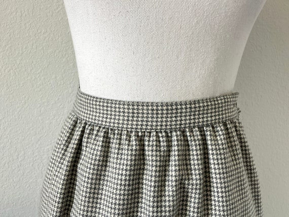 1980s Evan Picone Wool Skirt, Vintage Light Plaid… - image 3