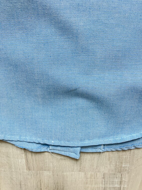1990s Chambray Button Down with Eyelet Trim - image 9