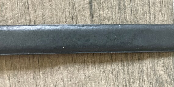 1990s Dark Gray Belt, Vintage Slim Leather Belt - image 8