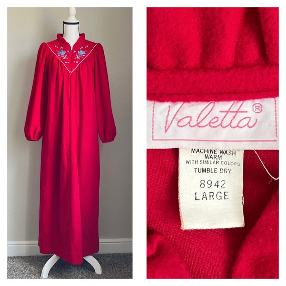 1970s Velour Maxi Robe, 1980s High Collar Winter D