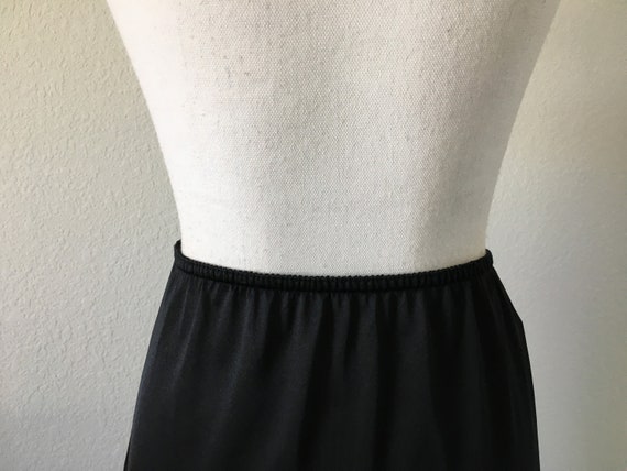 1960s Black Half Slip, Vintage Nylon Skirt Slip - image 6