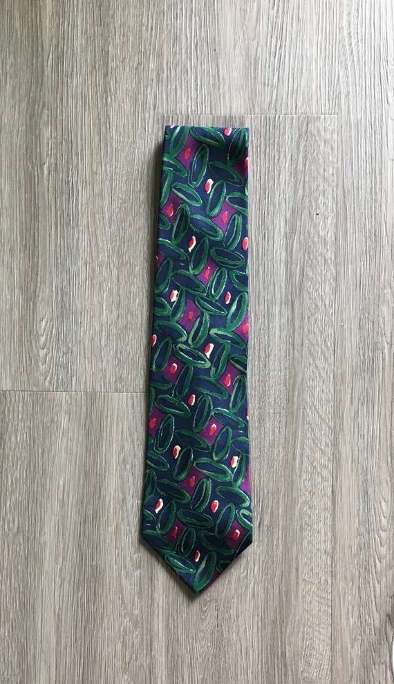 1980s Brightly Colored Abstract Tie - image 3