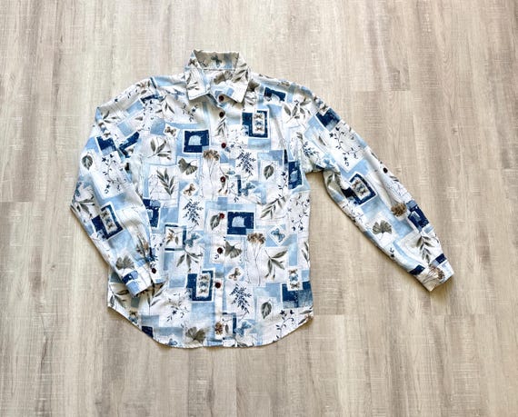 1990s Patchwork Roll Tab Shirt - image 7