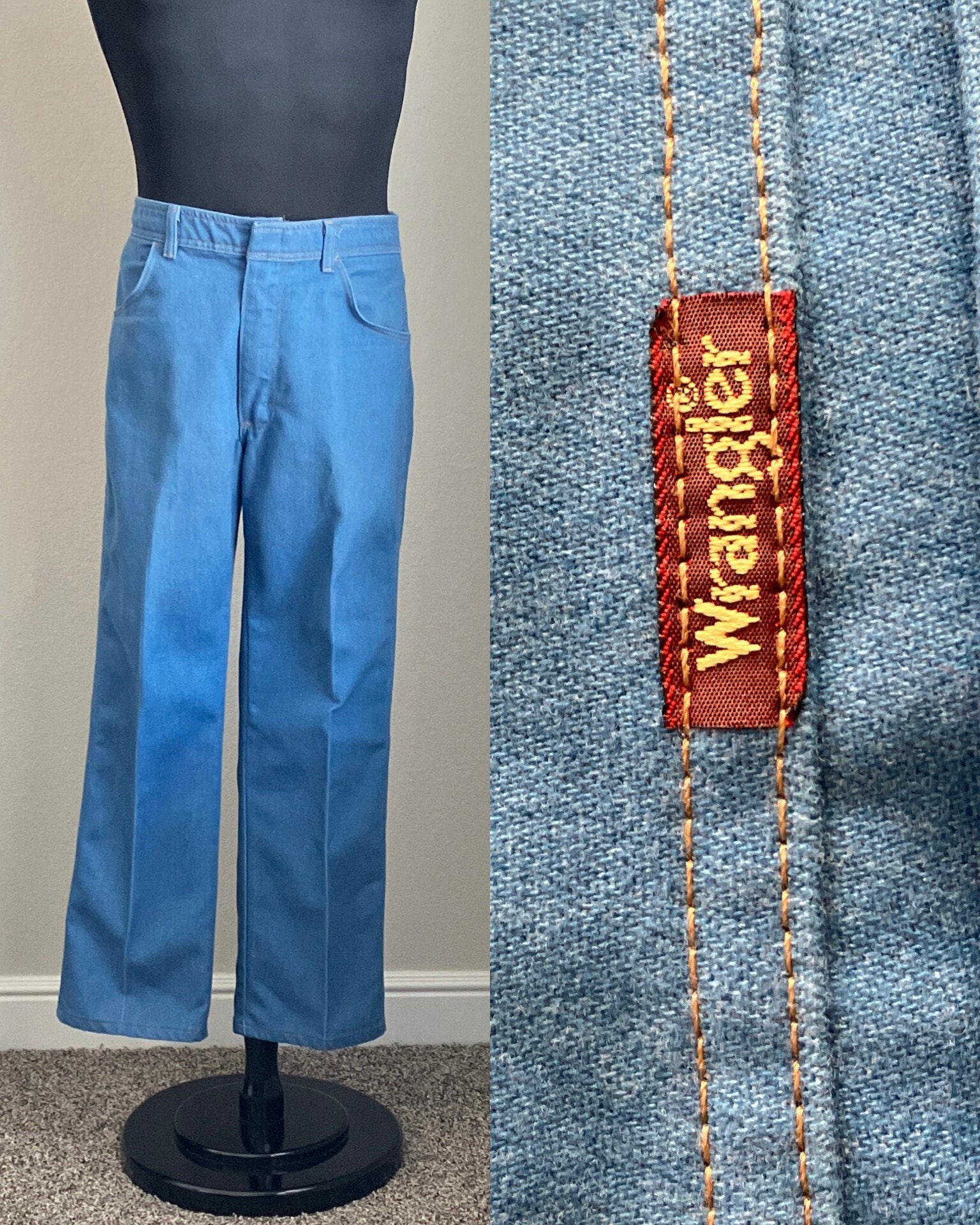 1970s 1980s Light Wash Wrangler Jeans - Etsy