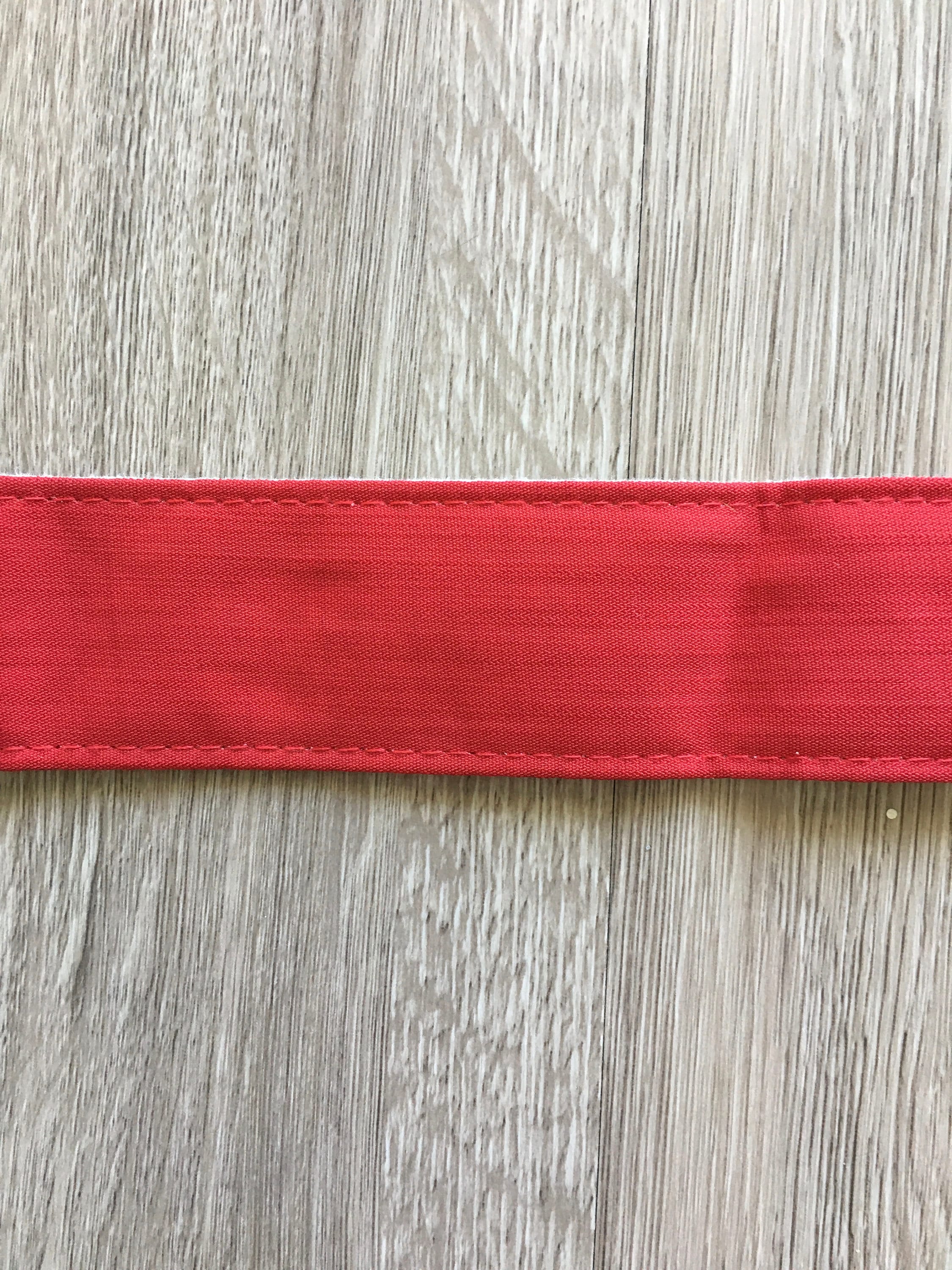 red fabric belt