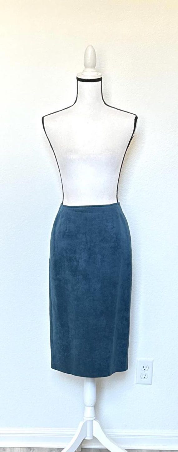 Vintage suede tassel pencil skirt s ^^^ main image 1