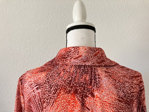 1970s Hand Made Shirt Dress, Vintage Hand Sewn Ea… - image 6