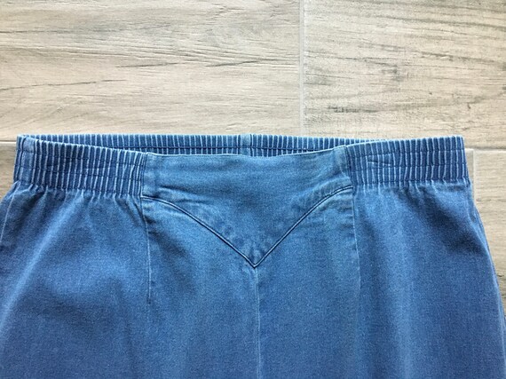 1990s Yoke Waist Denim, Vintage Light Wash Denim … - image 5