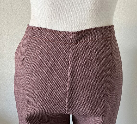 1970s Hand Made Slacks, Vintage Purple Trousers - image 7