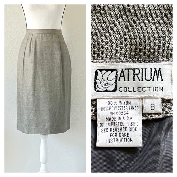 Pleated Skirt Black And White Checkered Pencil Skirt Clearance
