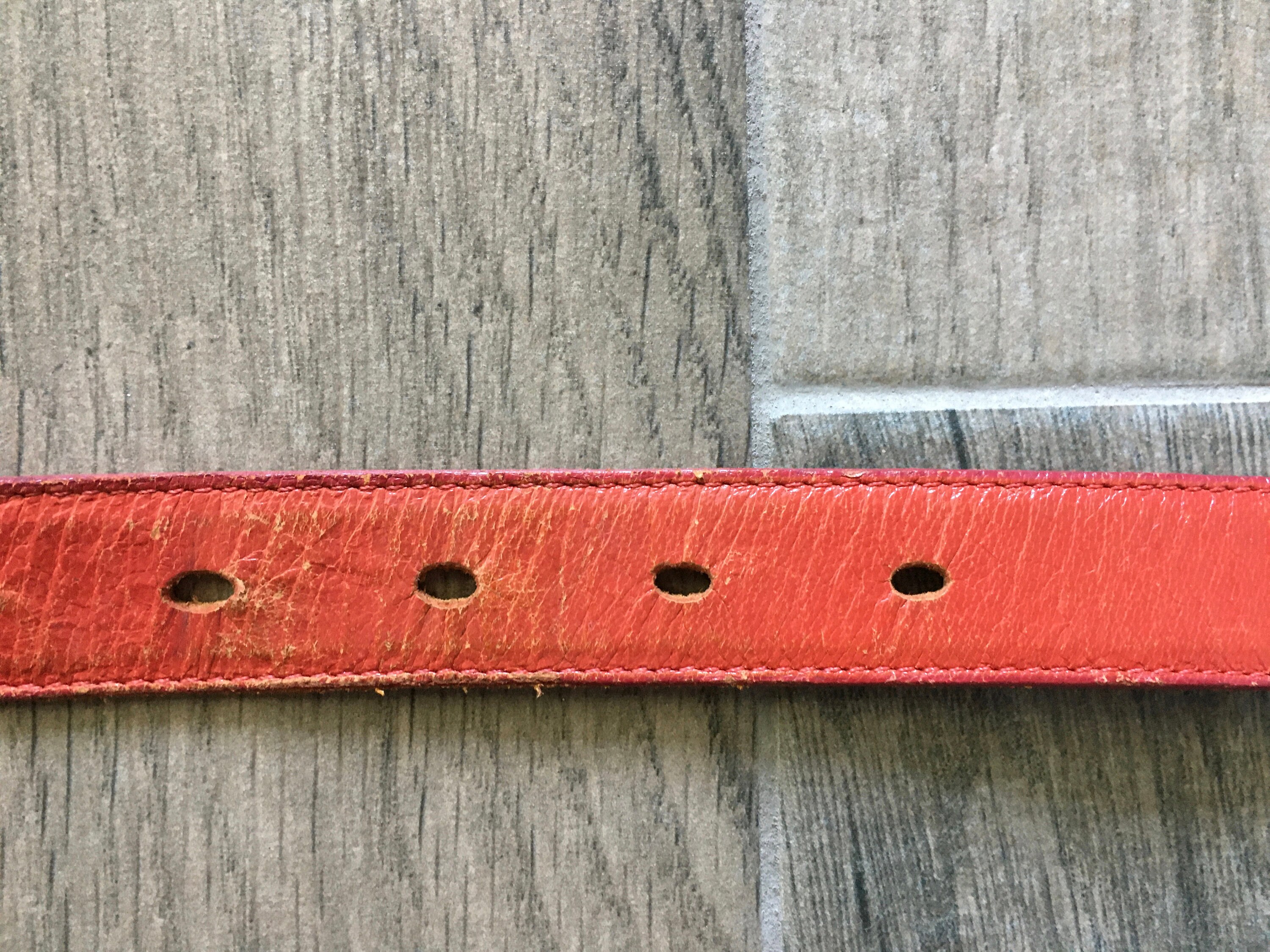 Vintage Tony Lama, 1980s Red Leather Western Style Belt - Etsy display picture 1