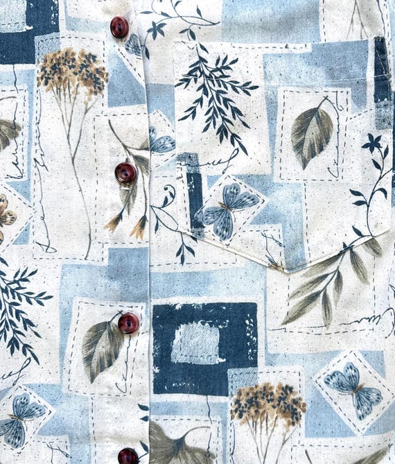 1990s Patchwork Roll Tab Shirt - image 9