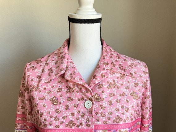 1970s Funky Shirt with Pointy Collar, Vintage Pol… - image 3