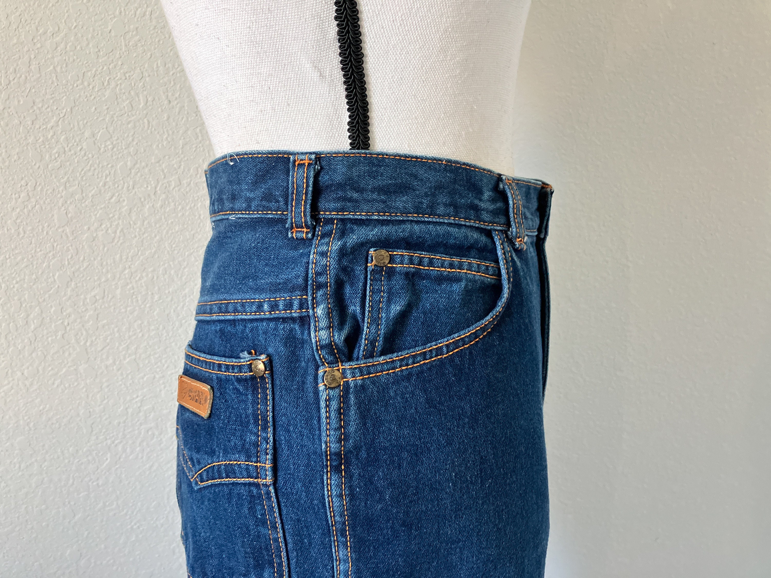 1980s High Waisted Jeans, Vintage Dark Wash Mom Jeans - Etsy