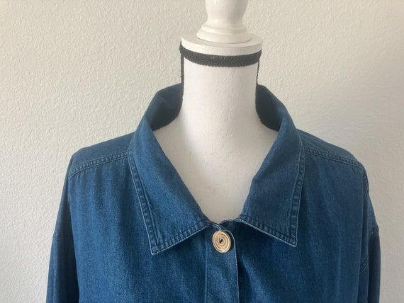 Rock w Me Curvy Denim Shacket 9035